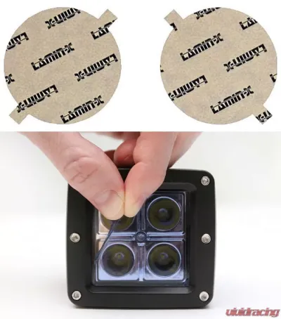 Lamin-X Dodge Viper 1992-2002 Round Blue Fog Light Covers - D415B