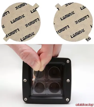 Lamin-X Dodge Viper 1992-2002 Round Gunsmoke Fog Light Covers - D415G