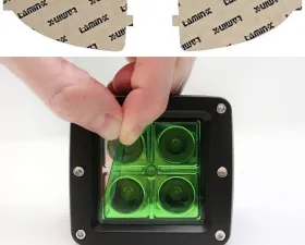 Lamin-X Ford Focus 2000-2004 Green Fog Light Covers