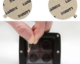 Lamin-X Ford Mustang Cobra Round 1999-2001 Gunsmoke Fog Light Covers