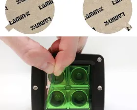 Lamin-X Ford Mustang Cobra Round 1999-2001 Green Fog Light Covers