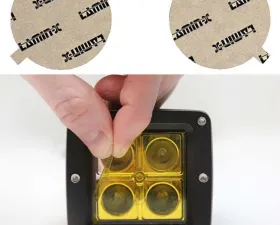 Lamin-X Ford Mustang Cobra Round 1999-2001 Yellow Fog Light Covers