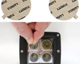 Lamin-X Ford Focus SVT 2000-2004 Round Fog CoversClear Fog Light Covers