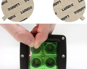 Lamin-X Ford Focus SVT 2000-2004 Round Fog CoversGreen Fog Light Covers