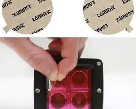 Lamin-X Ford Focus SVT 2000-2004 Round Fog CoversPink Fog Light Covers