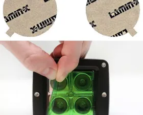 Lamin-X Ford Focus 2005-2007 Green Fog Light Covers