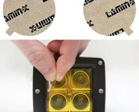 Lamin-X Ford Focus 2005-2007 Yellow Fog Light Covers