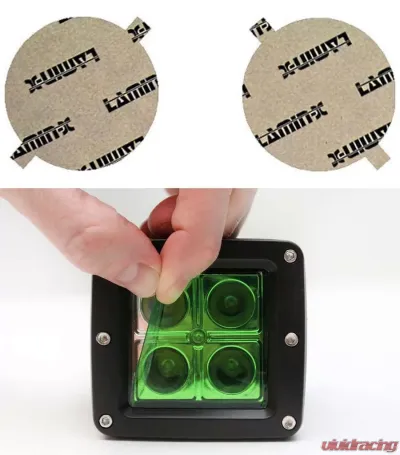 Lamin-X Ford Thunderbird 2002-2005 Green Fog Light Covers - F123GR
