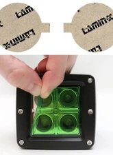 Lamin-X Ford Focus 2012-2014 Green Fog Light Covers                                     - F137GR - Image 5