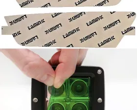 Lamin-X Ford Focus 2015-2018 Green Fog Light Covers