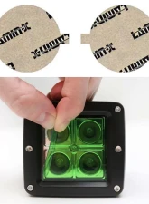 Lamin-X Ford Explorer Limited|XLT & Sport 2011-2019 Green Fog Light Covers                                     - F436GR - Image 5