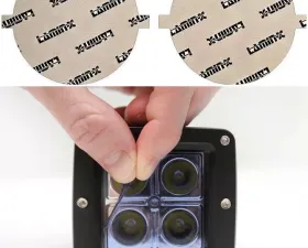 Lamin-X Fiat 500L 2015-2018 Blue Fog Light Covers