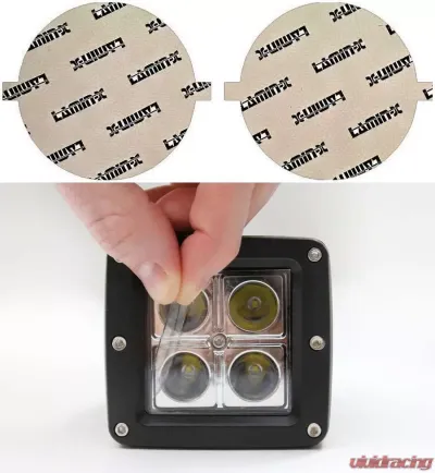 Lamin-X Fiat 500L 2015-2018 Clear Fog Light Covers - FT103CL