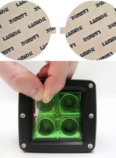 Lamin-X Fiat 500L 2015-2018 Green Fog Light Covers                                     - FT103GR - Image 5