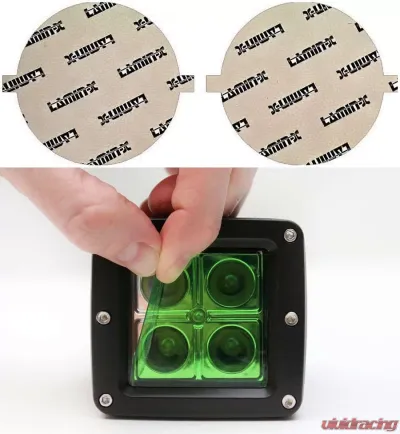 Lamin-X Fiat 500L 2015-2018 Green Fog Light Covers - FT103GR