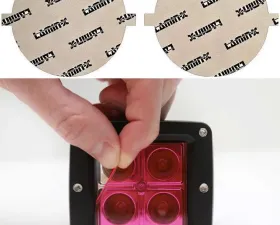 Lamin-X Fiat 500L 2015-2018 Pink Fog Light Covers