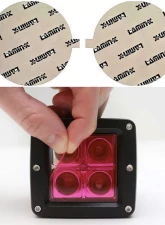 Lamin-X Fiat 500L 2015-2018 Pink Fog Light Covers                                     - FT103P - Image 4