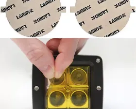 Lamin-X Fiat 500L 2015-2018 Yellow Fog Light Covers