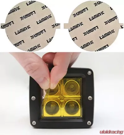 Lamin-X Fiat 500L 2015-2018 Yellow Fog Light Covers - FT103Y