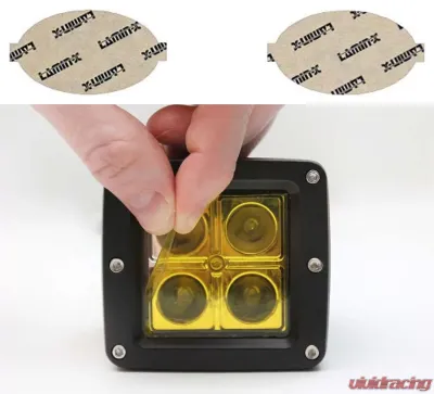 Lamin-X Honda Civic Coupe 2006-2008 Yellow Fog Light Covers - H116-1Y