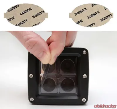 Lamin-X Honda Fit 2007-2008 Gunsmoke Fog Light Covers - H119G