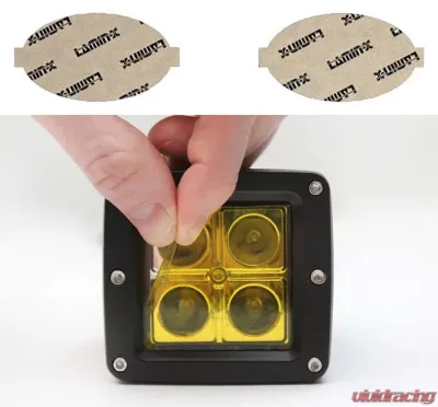 Lamin-X Honda Fit 2007-2008 Yellow Fog Light Covers - H119Y