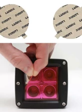 Lamin-X Hyundai Tiburon 2003-2006 Pink Fog Light Covers                                     - HY101P - Image 4