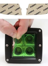 Lamin-X Hyundai Sonata 2006-2008 Green Fog Light Covers                                     - HY103GR - Image 5