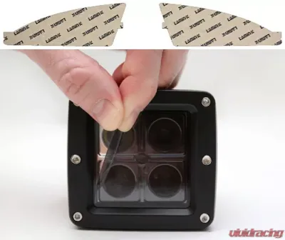 Lamin-X Hyundai Elantra Sedan 2007-2008 Gunsmoke Fog Light Covers - HY108G