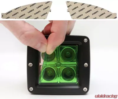 Lamin-X Hyundai Elantra Sedan 2007-2008 Green Fog Light Covers - HY108GR