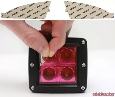 Lamin-X Hyundai Elantra Sedan 2007-2008 Pink Fog Light Covers - HY108P