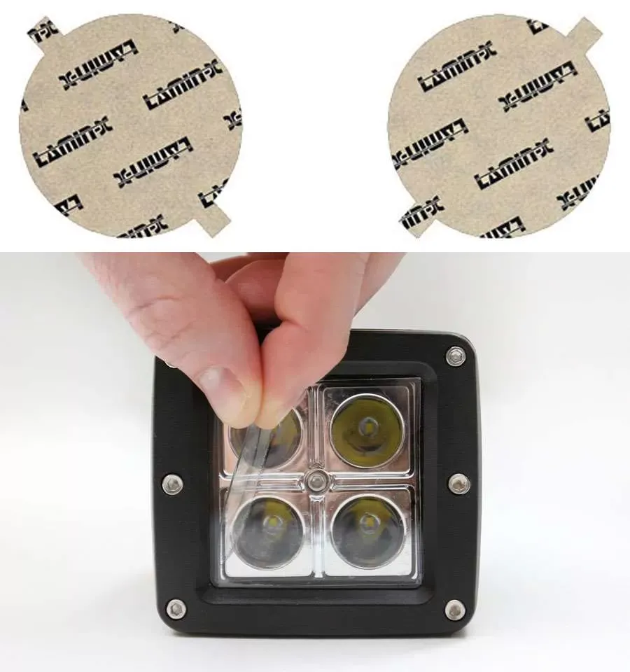 Lamin-X Jeep Liberty 4" Round 2002-2007 Clear Fog Light Covers - J103CL