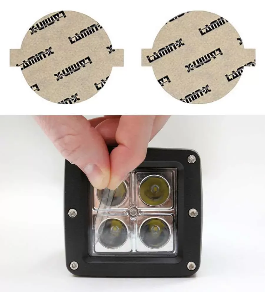 Lamin-X Jeep Liberty 5 1/2" Round 2002-2007 Clear Fog Light Covers - J403CL