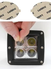 Lamin-X Jaguar XK & XKR 2001-2006 Clear Fog Light Covers                                     - JG104CL - Image 4