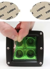 Lamin-X Jaguar XK & XKR 2001-2006 Green Fog Light Covers                                     - JG104GR - Image 5