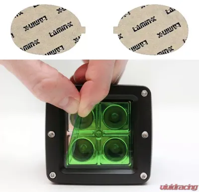 Lamin-X Jaguar XK & XKR 2001-2006 Green Fog Light Covers - JG104GR