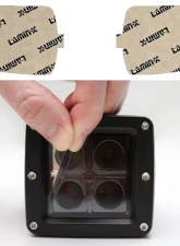 Lamin-X Kia Rio 2007-2011 Gunsmoke Fog Light Covers                                     - K103G - Image 5