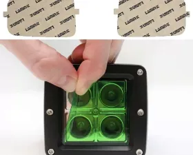 Lamin-X Lincoln LS 2000-2006 Green Fog Light Covers