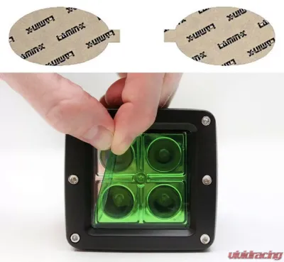 Lamin-X Mercedes CLK-Class 2003-2006 Green Fog Light Covers - MB106GR