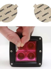 Lamin-X Mercedes C-Class 2008-2011 Pink Fog Light Covers                                     - MB126P - Image 4