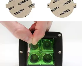 Lamin-X Mercedes C-Class Sport 2008-2011 Round Green Fog Light Covers
