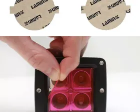 Lamin-X Mercedes C-Class Sport 2008-2011 Round Pink Fog Light Covers