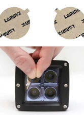 Lamin-X Mitsubishi Lancer 2007-2015 Blue Fog Light Covers                                     - MT110B - Image 5