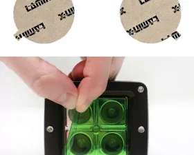 Lamin-X Mitsubishi Lancer 2007-2015 Green Fog Light Covers