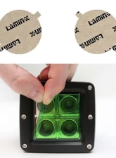 Lamin-X Mitsubishi Lancer 2007-2015 Green Fog Light Covers                                     - MT110GR - Image 5