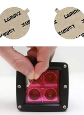 Lamin-X Mitsubishi Lancer 2007-2015 Pink Fog Light Covers                                     - MT110P - Image 4