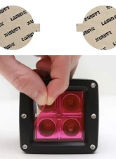 Lamin-X Mitsubishi Outlander 2014-2015 Pink Fog Light Covers                                     - MT115P - Image 4