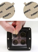 Lamin-X Nissan SR/SER/SpecV 2007-2012 Round Tint Fog Light Covers                                     - N420T - Image 4