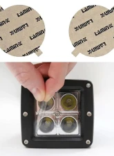 Lamin-X Nissan Sentra 2000-2003 Clear 4.5" Round Fog Light Covers                                     - N807CL - Image 4