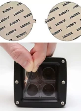 Lamin-X Porsche 958 Cayenne Turbo|GTS 2011-2014 Gunsmoke Fog Light Covers                                     - P121G - Image 5